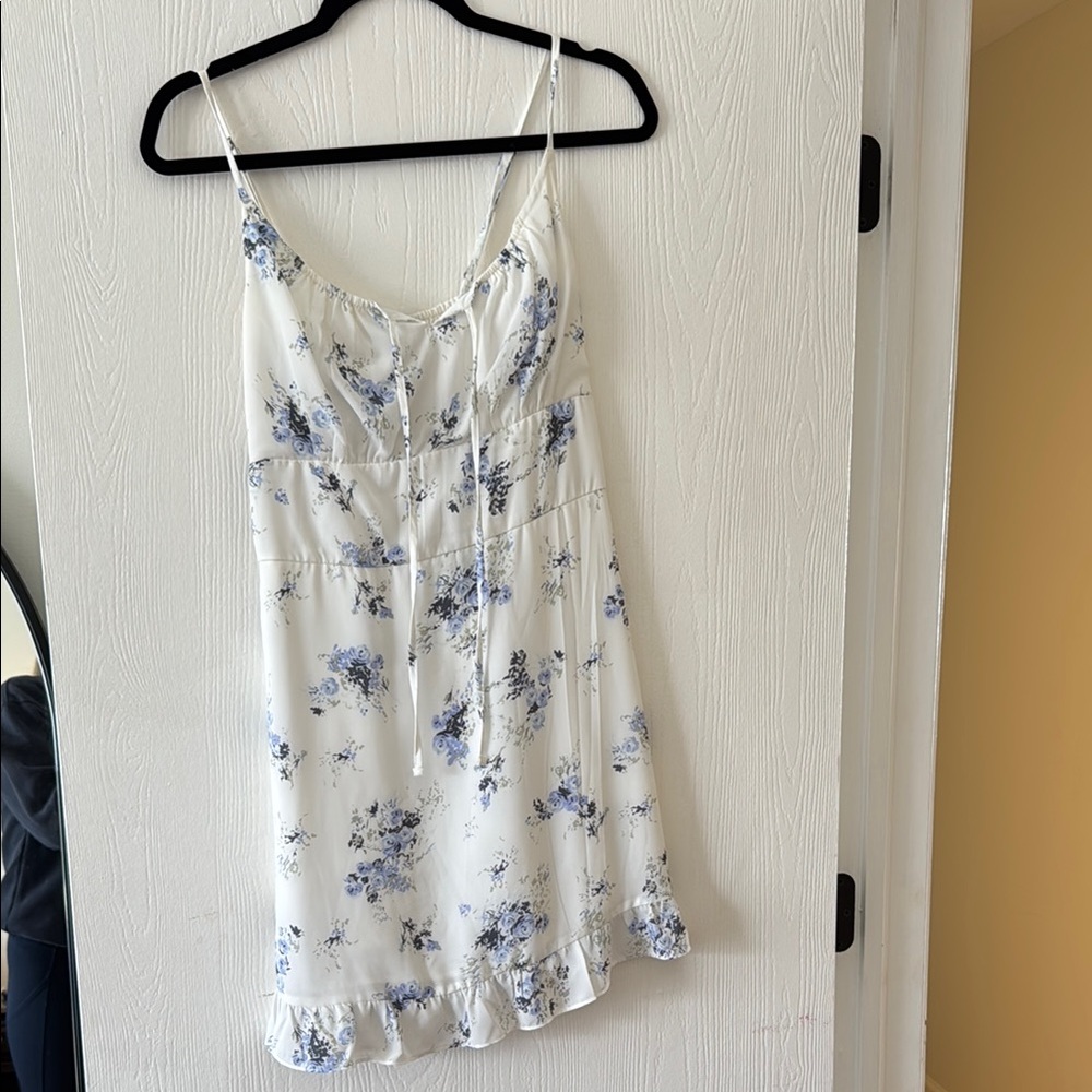 Abercrombie White and Blue Dress